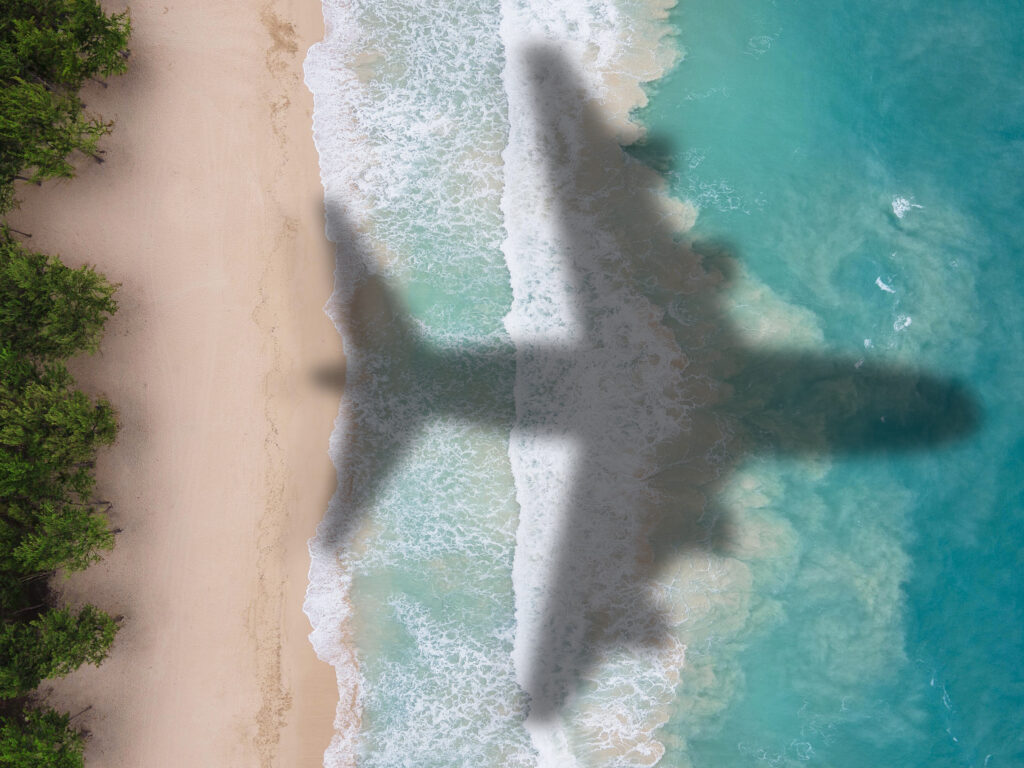 Mietwagen Mallorca - Ankunft am Flughafen Palma mit Blick auf den Strand